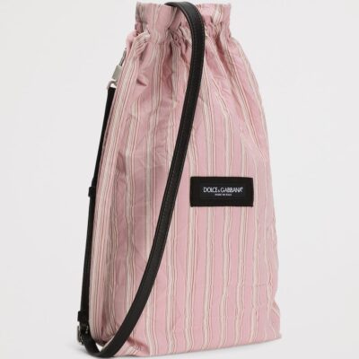 Dolce&Gabbana Froissé Stripe Cross-Body Bag - Image 3