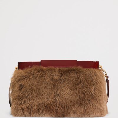 Dolce&Gabbana Fur and Leather Vittoria Shoulder Bag - Image 3