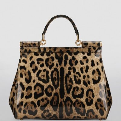 Dolce&Gabbana KIM DOLCE&GABBANA Medium Leopard Print Sicily Bag - Image 2