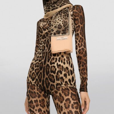 Dolce&Gabbana KIM DOLCE&GABBANA Silk Leopard Print Scarf - Image 2