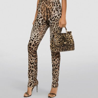 Dolce&Gabbana KIM DOLCE&GABBANA Medium Leopard Print Sicily Bag - Image 3