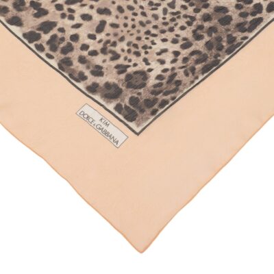 Dolce&Gabbana KIM DOLCE&GABBANA Silk Leopard Print Scarf - Image 3