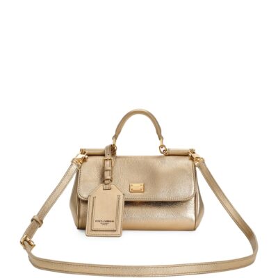 Dolce&Gabbana Laminated Calfskin My Sicily Cross-Body Bag - Image 1