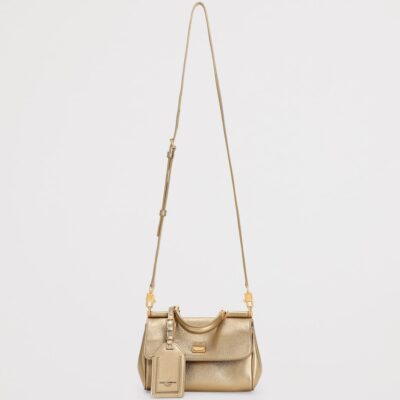 Dolce&Gabbana Laminated Calfskin My Sicily Cross-Body Bag - Image 3