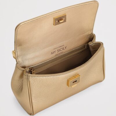 Dolce&Gabbana Laminated Calfskin My Sicily Cross-Body Bag - Image 5