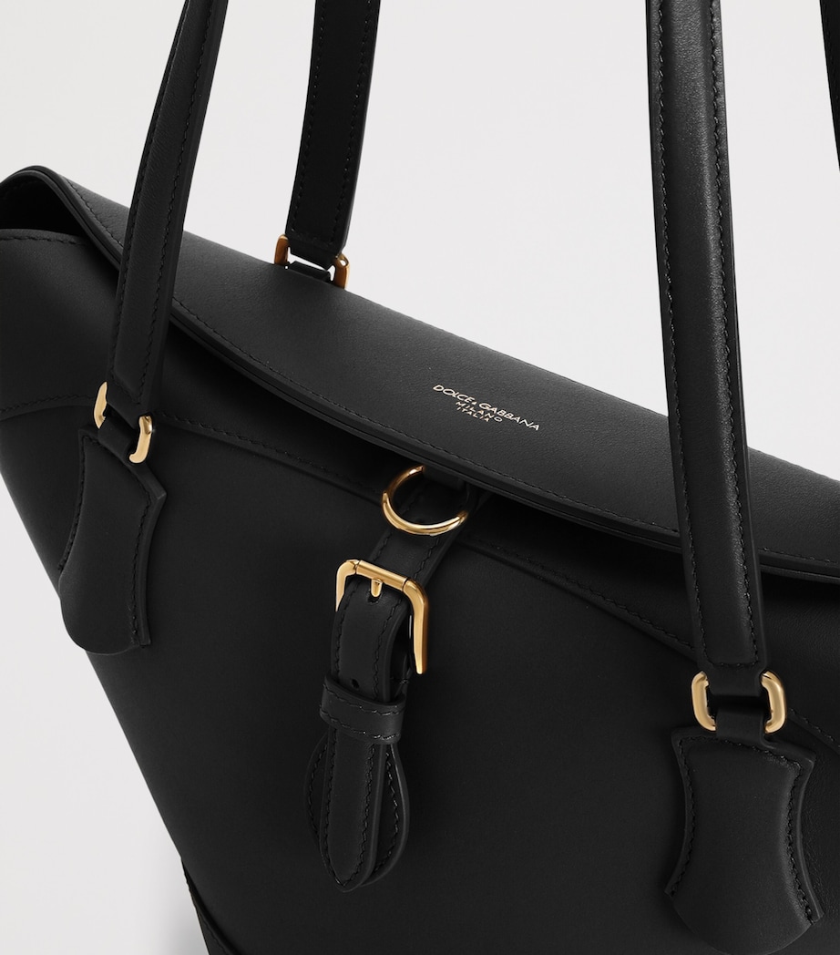 Dolce&Gabbana Leather Capri Shoulder Bag - Image 5