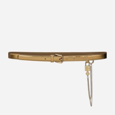 Dolce&Gabbana Leather Chain Belt - Image 1