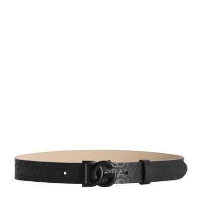 Dolce&Gabbana Leather Logo Belt - Image 3