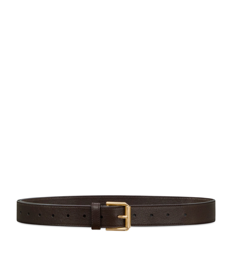 Dolce&Gabbana Leather Logo Belt - Image 4
