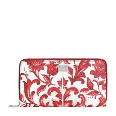 Dolce&Gabbana Leather Majolica Wallet - Image 1