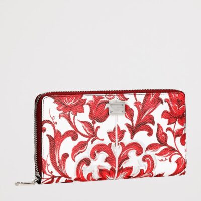 Dolce&Gabbana Leather Majolica Wallet - Image 2