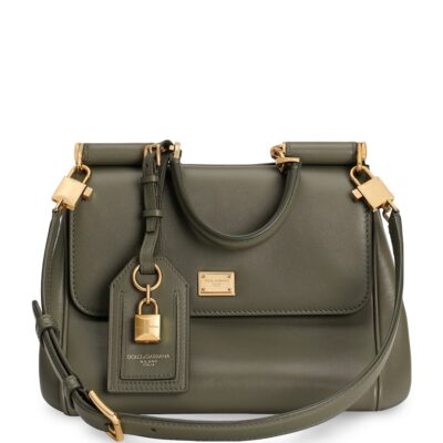Dolce&Gabbana Leather My Sicily Top-Handle Bag - Image 1