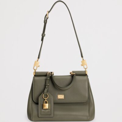 Dolce&Gabbana Leather My Sicily Top-Handle Bag - Image 3