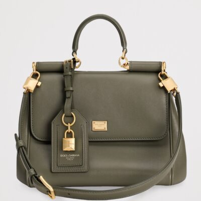 Dolce&Gabbana Leather My Sicily Top-Handle Bag - Image 4