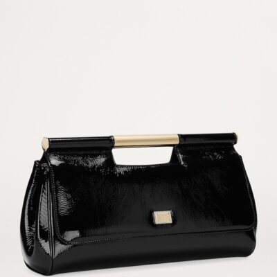 Dolce&Gabbana Leather Sicily Clutch Bag - Image 3