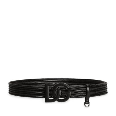 Dolce&Gabbana Leather Woven Belt - Image 1