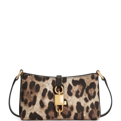 Dolce&Gabbana Leopard-Print Lock Shoulder Bag - Image 1