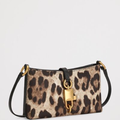 Dolce&Gabbana Leopard-Print Lock Shoulder Bag - Image 3