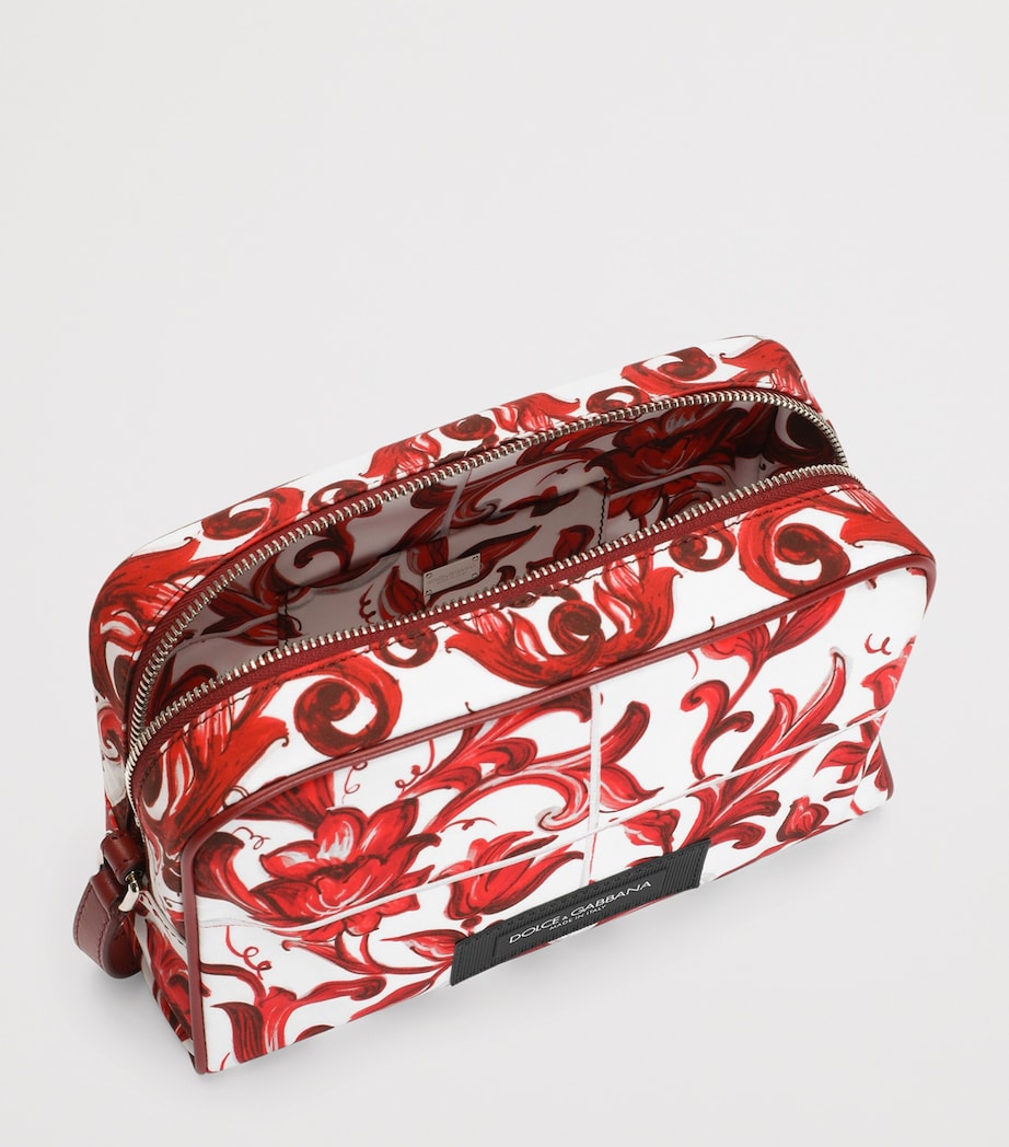 Dolce&Gabbana Majolica Print Messenger Bag - Image 4
