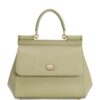 Dolce&Gabbana Medium Leather Sicily Top-Handle Bag - Image 1