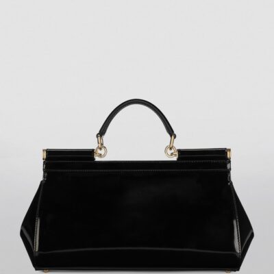 Dolce&Gabbana Medium Patent Sicily Top-Handle Bag - Image 4