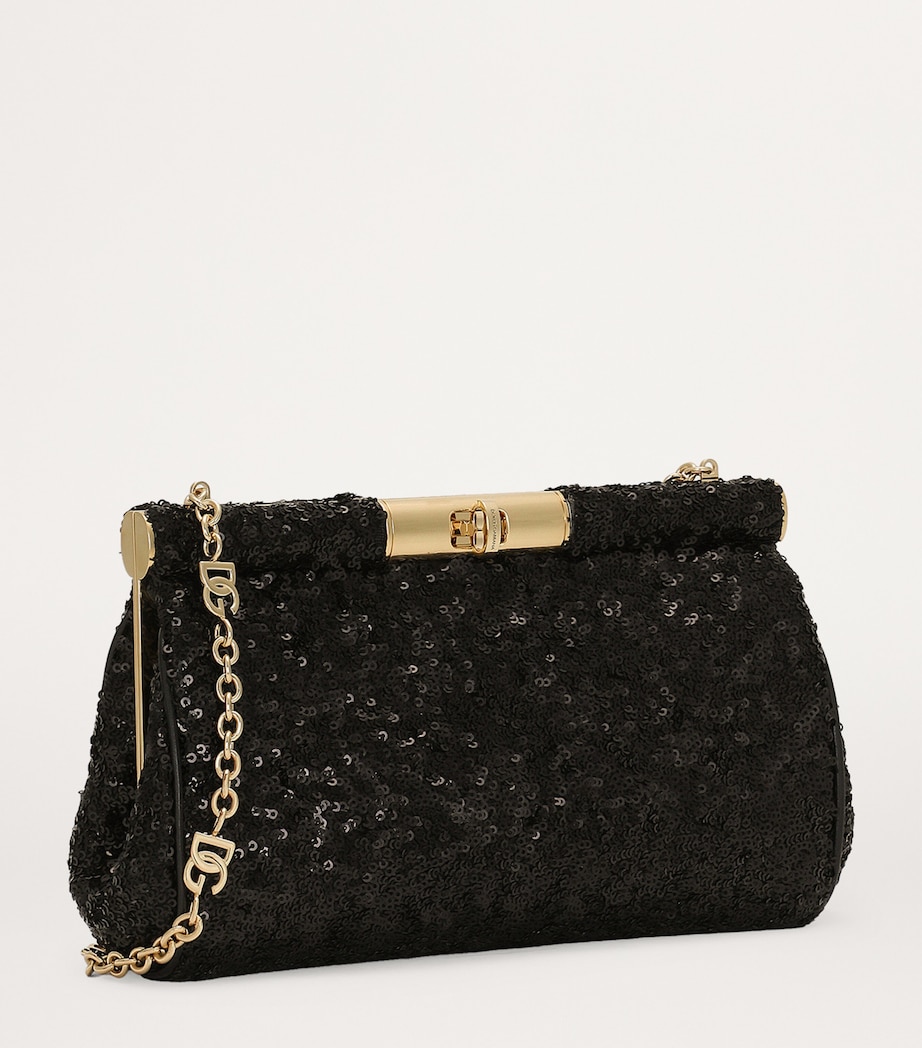 Dolce&Gabbana Medium Sequin-Detail Marlene Shoulder Bag - Image 5