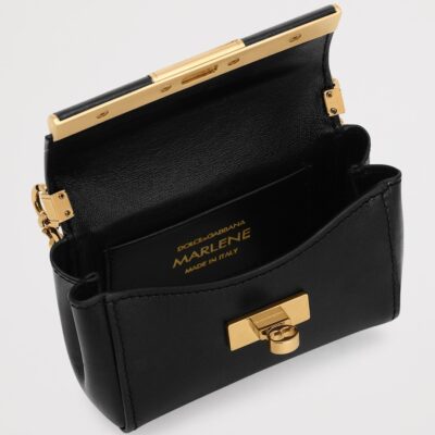 Dolce&Gabbana Micro Calfskin Marlene Shoulder Bag - Image 4