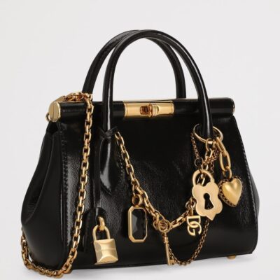 Dolce&Gabbana Mini Leather Marlene Day Shoulder Bag - Image 4