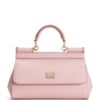 Dolce&Gabbana Mini Leather Sicily Top-Handle Bag - Image 1