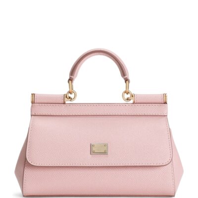 Dolce&Gabbana Mini Leather Sicily Top-Handle Bag - Image 1