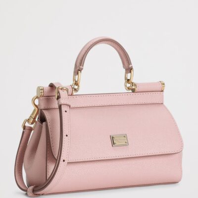 Dolce&Gabbana Mini Leather Sicily Top-Handle Bag - Image 3