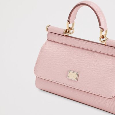 Dolce&Gabbana Mini Leather Sicily Top-Handle Bag - Image 5