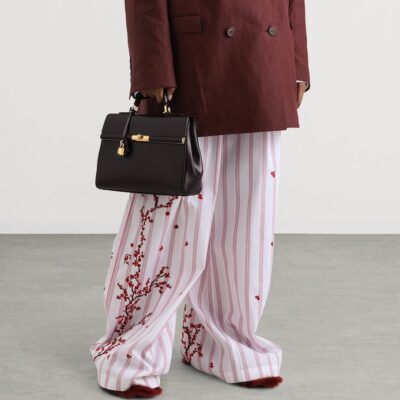 Dolce&Gabbana Palmellato Calfskin Marlene Top-Handle Bag - Image 2