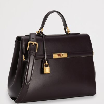 Dolce&Gabbana Palmellato Calfskin Marlene Top-Handle Bag - Image 3