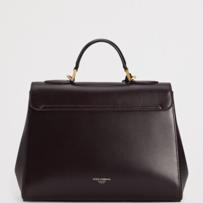 Dolce&Gabbana Palmellato Calfskin Marlene Top-Handle Bag - Image 4