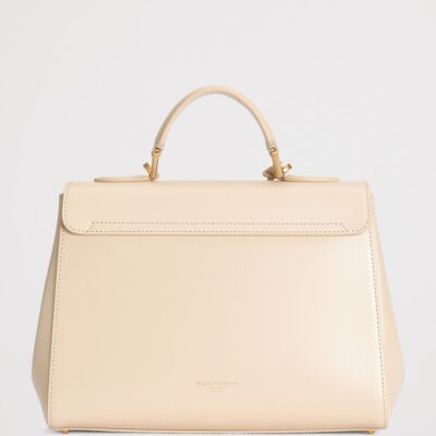 Dolce&Gabbana Palmellato Leather Marlene Top-Handle Bag - Image 3