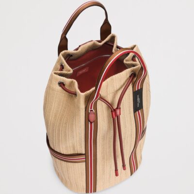Dolce&Gabbana Raffia-Leather Essenza Backpack - Image 4