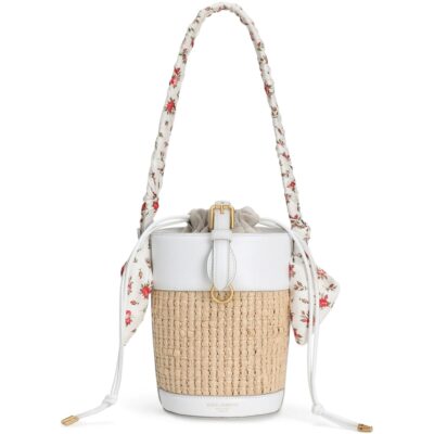 Dolce&Gabbana Raffia Capri Bucket Bag - Image 1