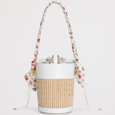 Dolce&Gabbana Raffia Capri Bucket Bag - Image 4