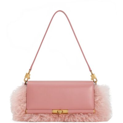 Dolce&Gabbana Shearling-Trim Marlene Shoulder Bag - Image 1
