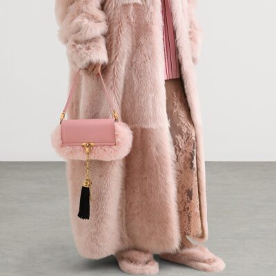 Dolce&Gabbana Shearling-Trim Marlene Shoulder Bag - Image 2