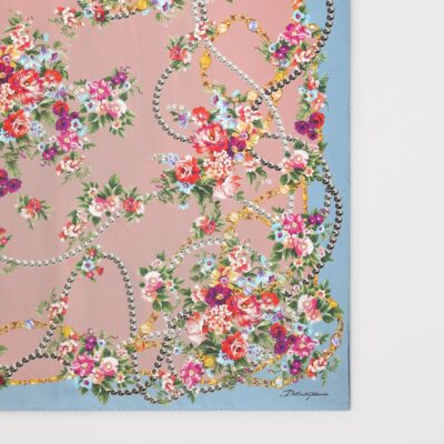 Dolce&Gabbana Silk Floral Foulard - Image 2