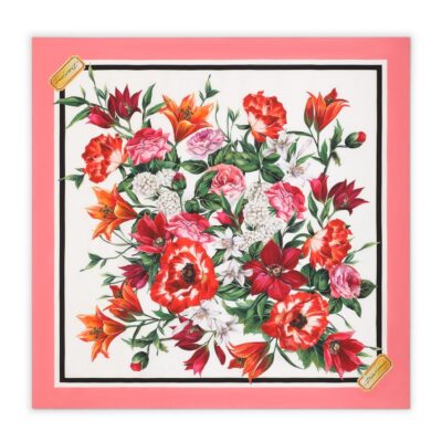 Dolce&Gabbana Silk Floral Print Foulard - Image 1