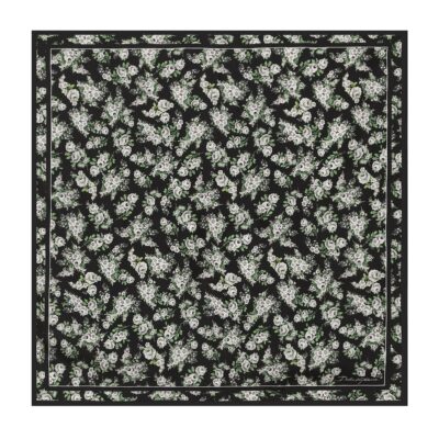 Dolce&Gabbana Silk Floral Square Scarf - Image 1