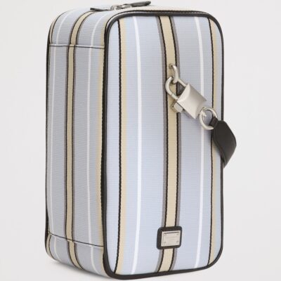 Dolce&Gabbana Striped Lock Top-Handle Bag - Image 3