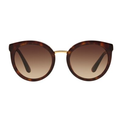 Dolce&Gabbana Tortoiseshell Round Sunglasses - Image 1