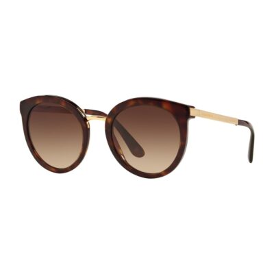 Dolce&Gabbana Tortoiseshell Round Sunglasses - Image 2