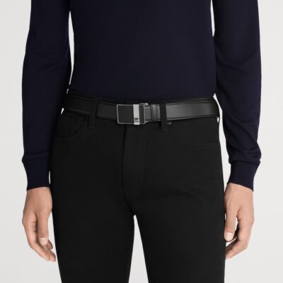Dunhill Leather Automatic Longtail Buckle Belt - Image 5
