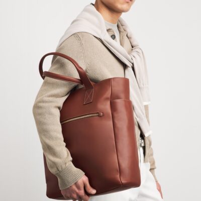 Eleventy Faux Leather Tote Bag - Image 2