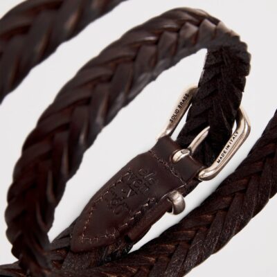 Eleventy Leather Braided Belt - Image 5